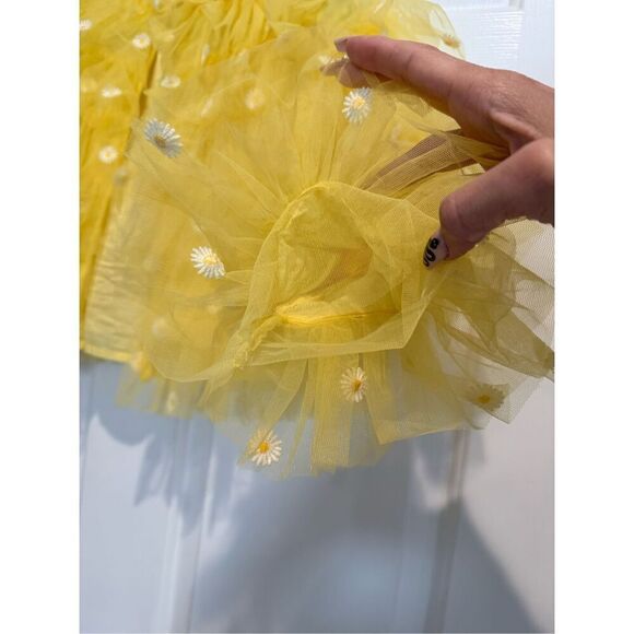 NWOT Mini Boden Sunflower Tiered Tulle Jacket Girls Size 9-10 - Picture 6 of 16